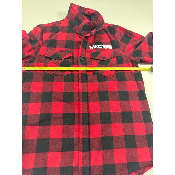 Red And Black Lumberjack Flannel Montana Knife Company Size Small - Picture 4 of 7